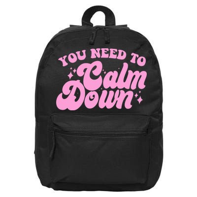 Retro You Need To Calm Down 16 in Basic Backpack