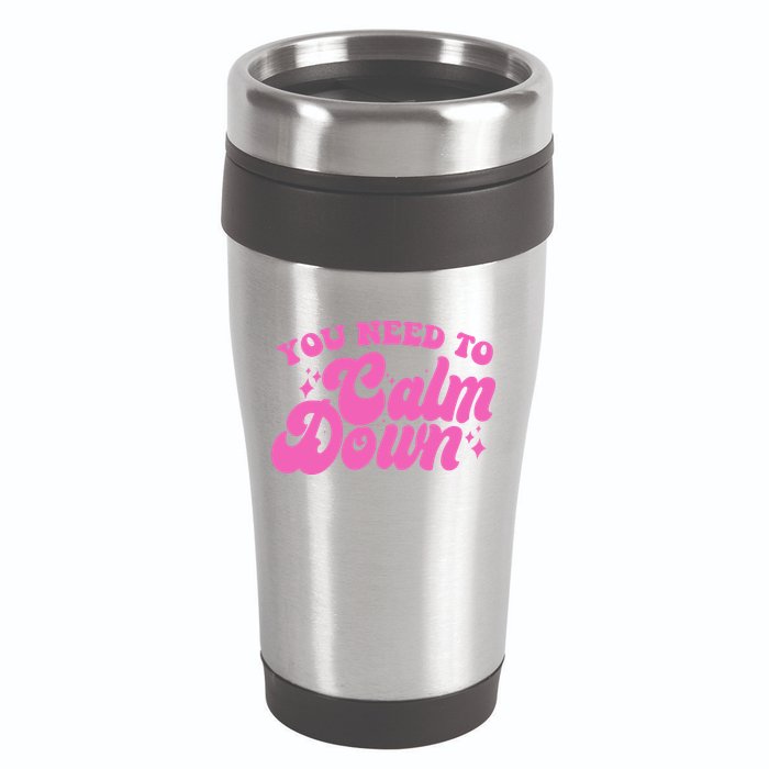 Retro You Need To Calm Down 16oz Travel Tumbler