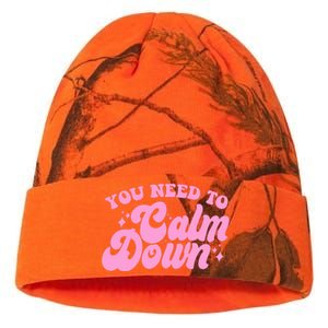 Retro You Need To Calm Down Kati Licensed 12" Camo Beanie