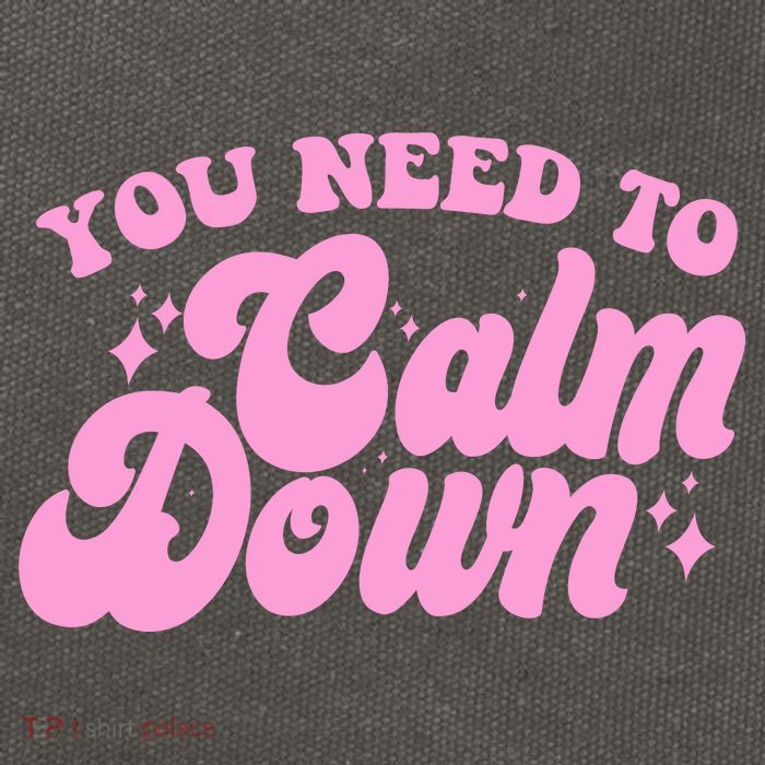 Retro You Need To Calm Down Cotton Canvas Backpack