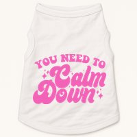 Retro You Need To Calm Down Doggie Tank