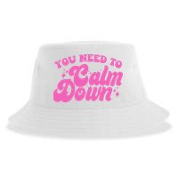 Retro You Need To Calm Down Sustainable Bucket Hat