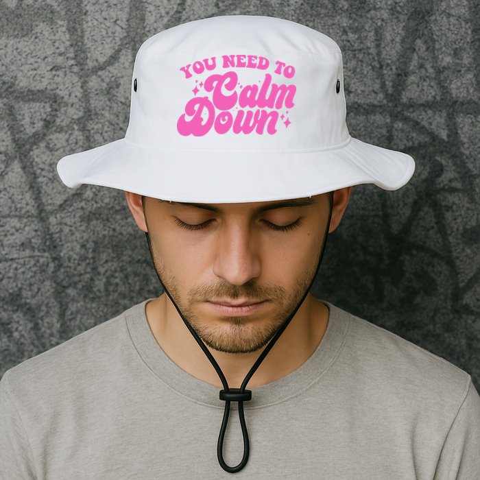 Retro You Need To Calm Down Bucket Hat
