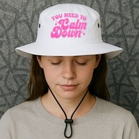 Retro You Need To Calm Down Bucket Hat