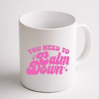 Retro You Need To Calm Down Coffee Mug