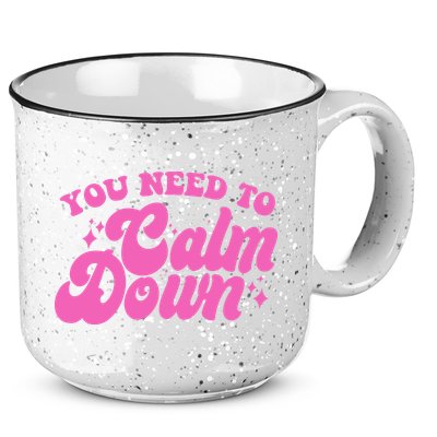Retro You Need To Calm Down 15oz Campfire Ceramic Mug