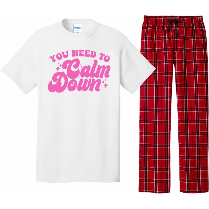 Retro You Need To Calm Down Pajama Set