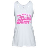 Retro You Need To Calm Down Ladies Essential Flowy Tank