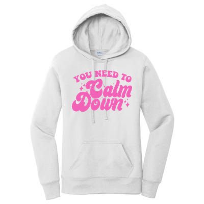 Retro You Need To Calm Down Women's Pullover Hoodie