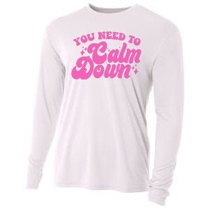 Retro You Need To Calm Down Cooling Performance Long Sleeve Crew