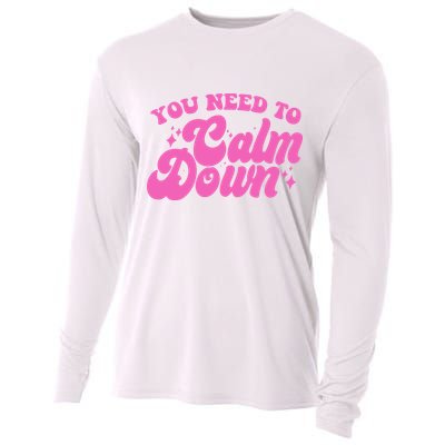 Retro You Need To Calm Down Cooling Performance Long Sleeve Crew