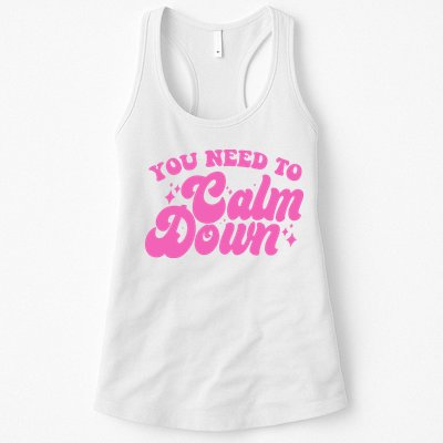 Retro You Need To Calm Down Womens Tank Top