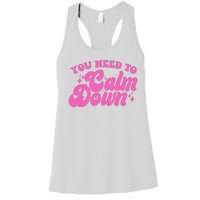 Retro You Need To Calm Down Women's Racerback Tank