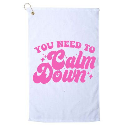 Retro You Need To Calm Down Golf Towel