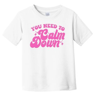 Retro You Need To Calm Down Toddler T-Shirt