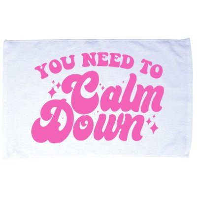 Retro You Need To Calm Down Microfiber Hand Towel