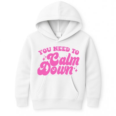 Retro You Need To Calm Down Kids Hoodie