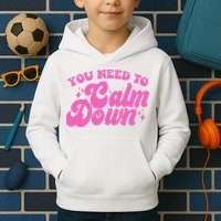 Retro You Need To Calm Down Kids Hoodie
