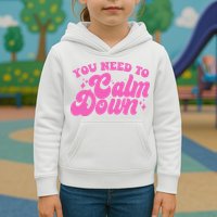 Retro You Need To Calm Down Kids Hoodie