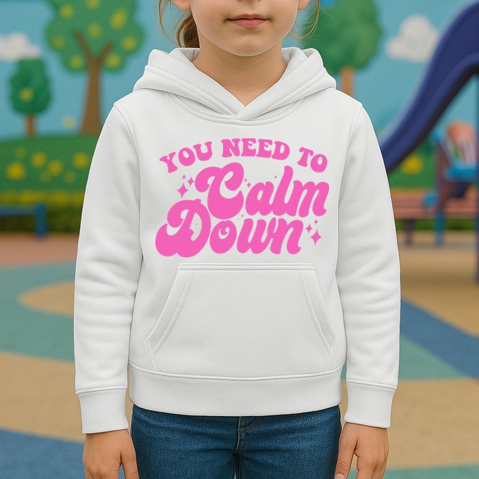Retro You Need To Calm Down Kids Hoodie