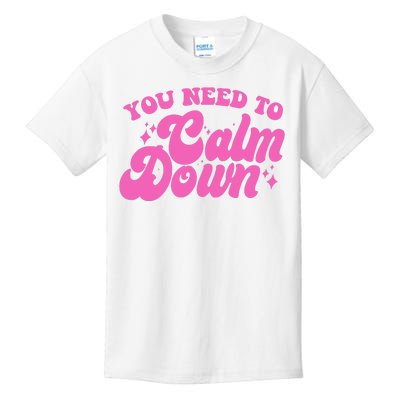 Retro You Need To Calm Down Kids T-Shirt