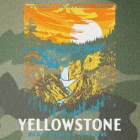 Retro Yellowstone National Park Wpa Style Lower Falls Legacy Tie Dye Trucker Hat
