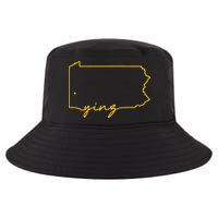 Retro Yinz Pittsburgh PA Home State Outline Cool Comfort Performance Bucket Hat