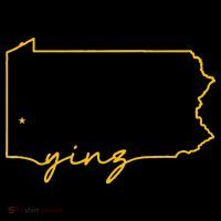 Retro Yinz Pittsburgh PA Home State Outline Tank Top