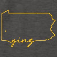 Retro Yinz Pittsburgh PA Home State Outline Vector Backpack