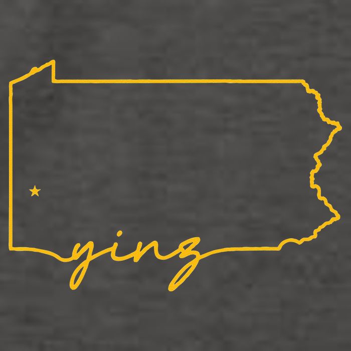 Retro Yinz Pittsburgh PA Home State Outline Vector Backpack