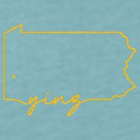 Retro Yinz Pittsburgh PA Home State Outline Sueded Cloud Jersey T-Shirt
