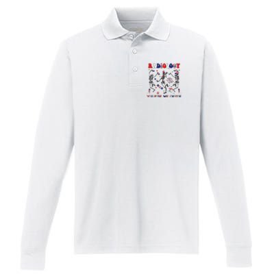 Radiology You Pose We Expose Skeleton Dancing 4th Of July Performance Long Sleeve Polo