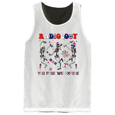 Radiology You Pose We Expose Skeleton Dancing 4th Of July Mesh Reversible Basketball Jersey Tank