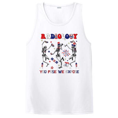 Radiology You Pose We Expose Skeleton Dancing 4th Of July PosiCharge Competitor Tank