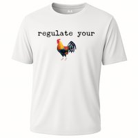 Regulate Your Rooster Funny Cooling Performance Crew T-Shirt