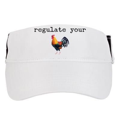 Regulate Your Rooster Funny Adult Drive Performance Visor