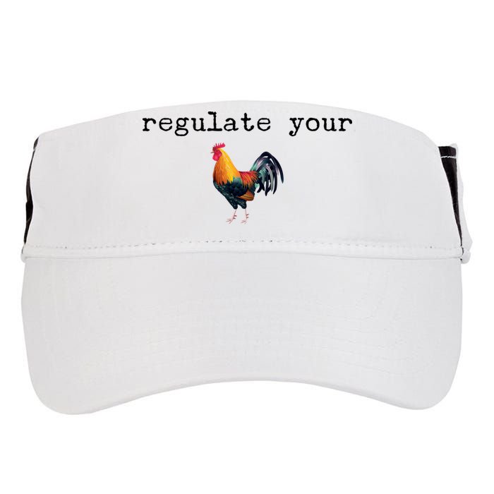 Regulate Your Rooster Funny Adult Drive Performance Visor