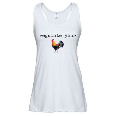 Regulate Your Rooster Funny Ladies Essential Flowy Tank