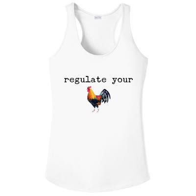 Regulate Your Rooster Funny Ladies PosiCharge Competitor Racerback Tank