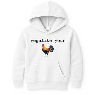 Regulate Your Rooster Funny Kids Hoodie