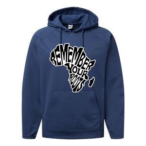 Remember Your Roots Black History Month Performance Fleece Hoodie