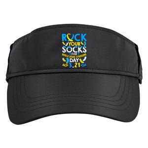 Rock Your Socks Down Syndrome Day Awareness Adult Drive Performance Visor