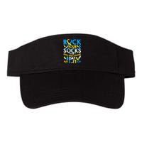 Rock Your Socks Down Syndrome Day Awareness Valucap Bio-Washed Visor