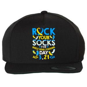 Rock Your Socks Down Syndrome Day Awareness Wool Snapback Cap