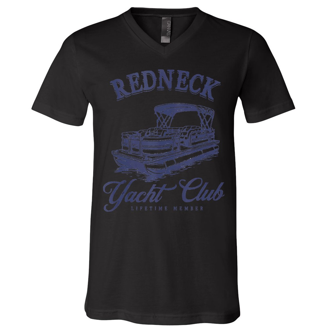 Redneck Yacht Social Club Party In Slow Motion V-Neck T-Shirt