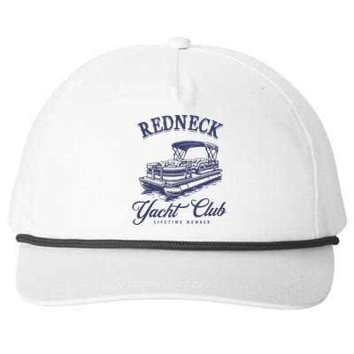 Redneck Yacht Social Club Party In Slow Motion Snapback Five-Panel Rope Hat