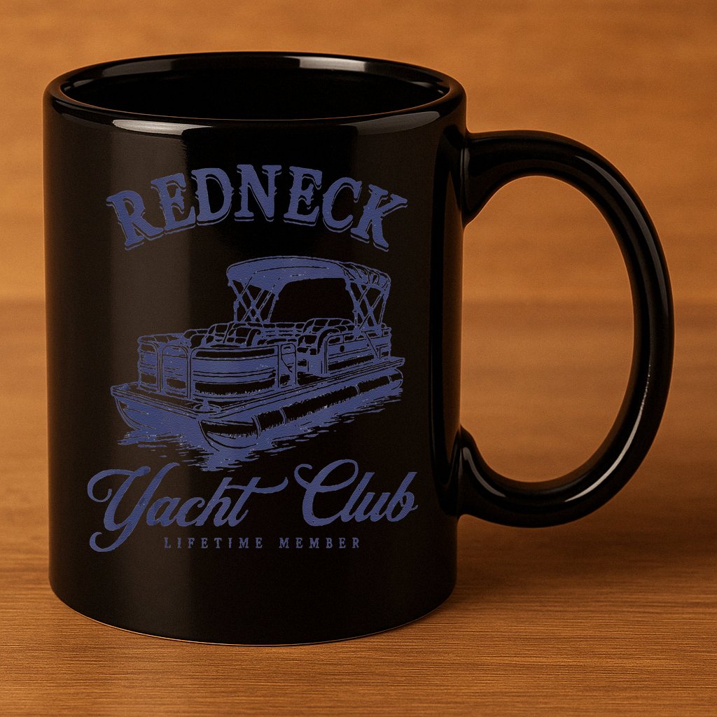 Redneck Yacht Social Club Party In Slow Motion 11oz C Handle Ceramic Mug