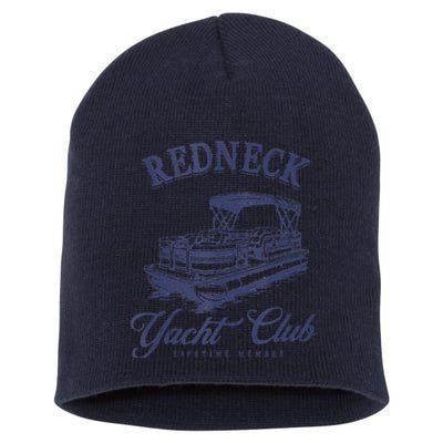 Redneck Yacht Social Club Party In Slow Motion Short Acrylic Beanie