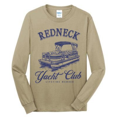 Redneck Yacht Social Club Party In Slow Motion Tall Long Sleeve T-Shirt