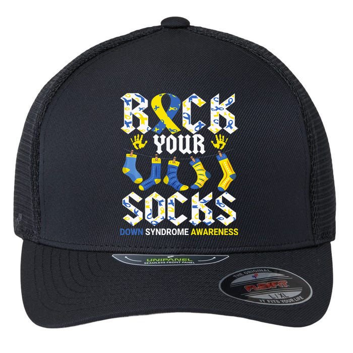 Rock Your Socks Awareness on March 21st Flexfit Unipanel Trucker Cap